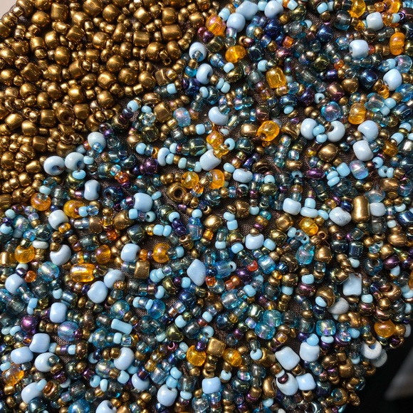 Beautiful beaded bridal shoppe event purse bag pochette - Picture 5 of 10